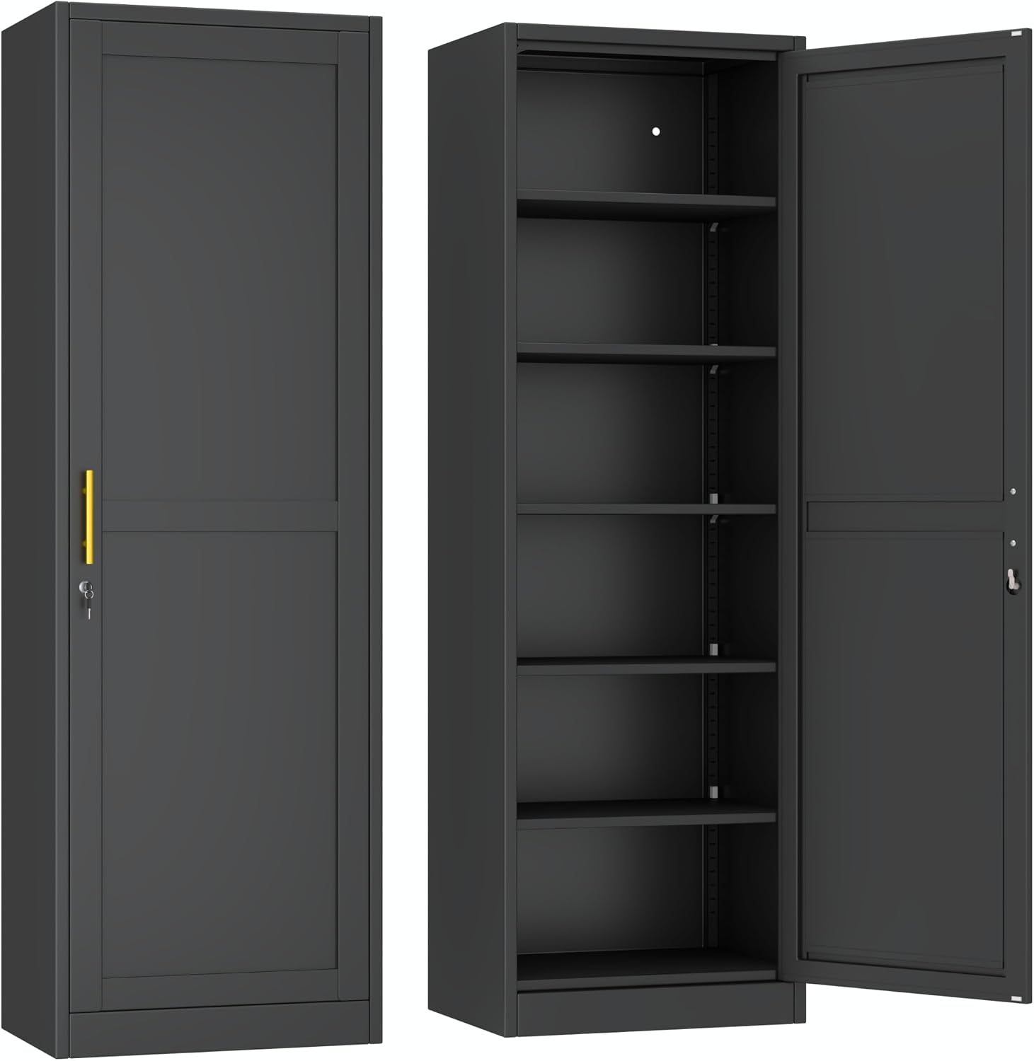 Home Gym Multifunctional - 67 Inch Tall Narrow Metal Locking