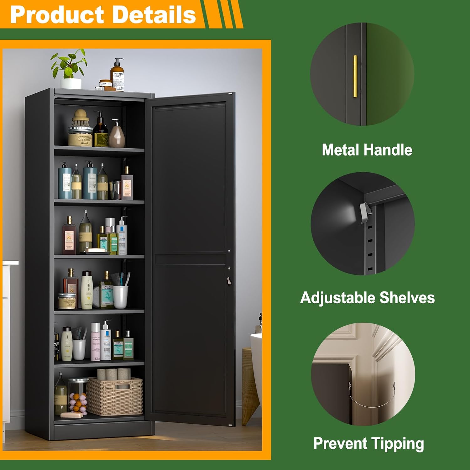 67 Inch Tall Narrow Metal Lock - Home Gym Multifunctional ulasan dan harga