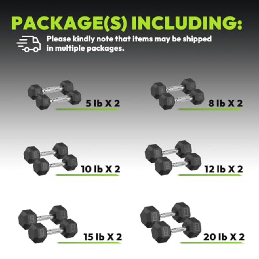 Hex Dumbbell 45-480 lb Set Rub - Hex Dumbbell Set ulasan dan harga