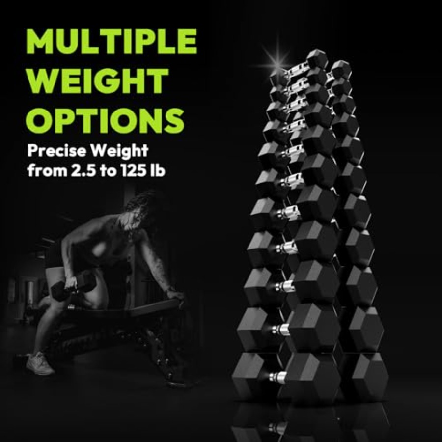 Hex Dumbbell 45-480 lb Set Rub - Hex Dumbbell Set ulasan dan harga