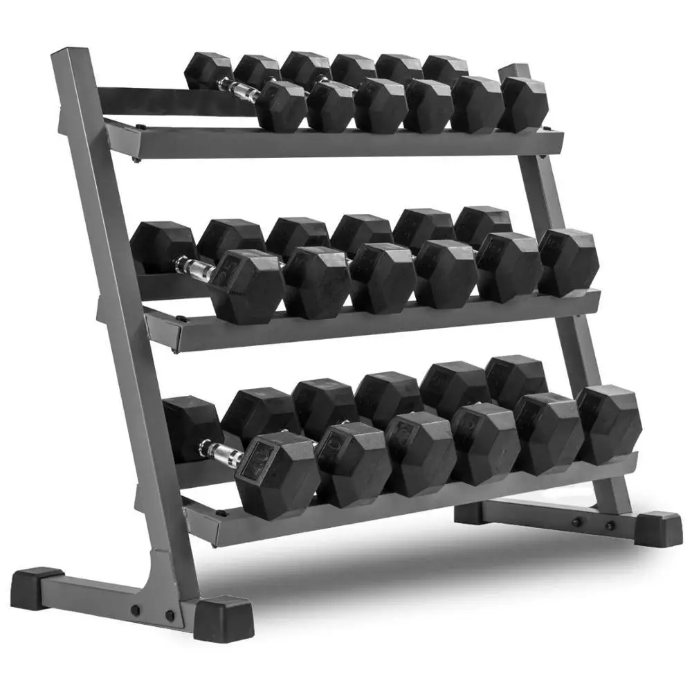 New Product Wholesale Rubber C - Hex Dumbbell Set ulasan dan harga