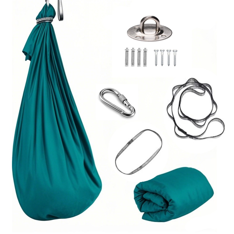 1.5*2.8m Elastic Swing Hammock - Yoga Trapeze Swing ulasan dan harga