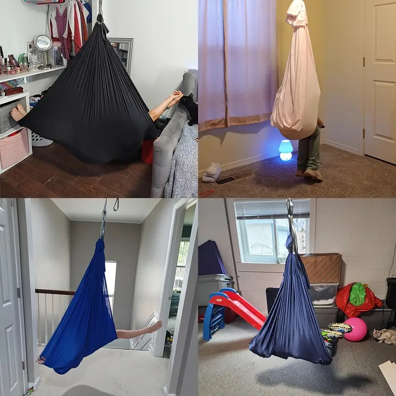 1.5*2.8m Elastic Swing Hammock - Yoga Trapeze Swing ulasan dan harga
