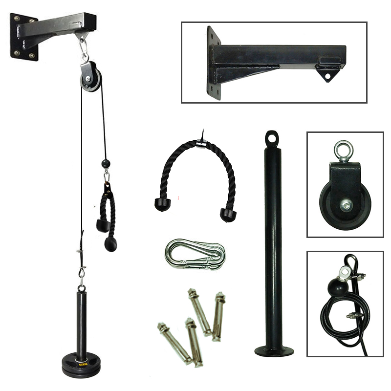 Gym Wall Mounted Fitness DIY P - Home Gym Cable Pulley System ulasan dan harga