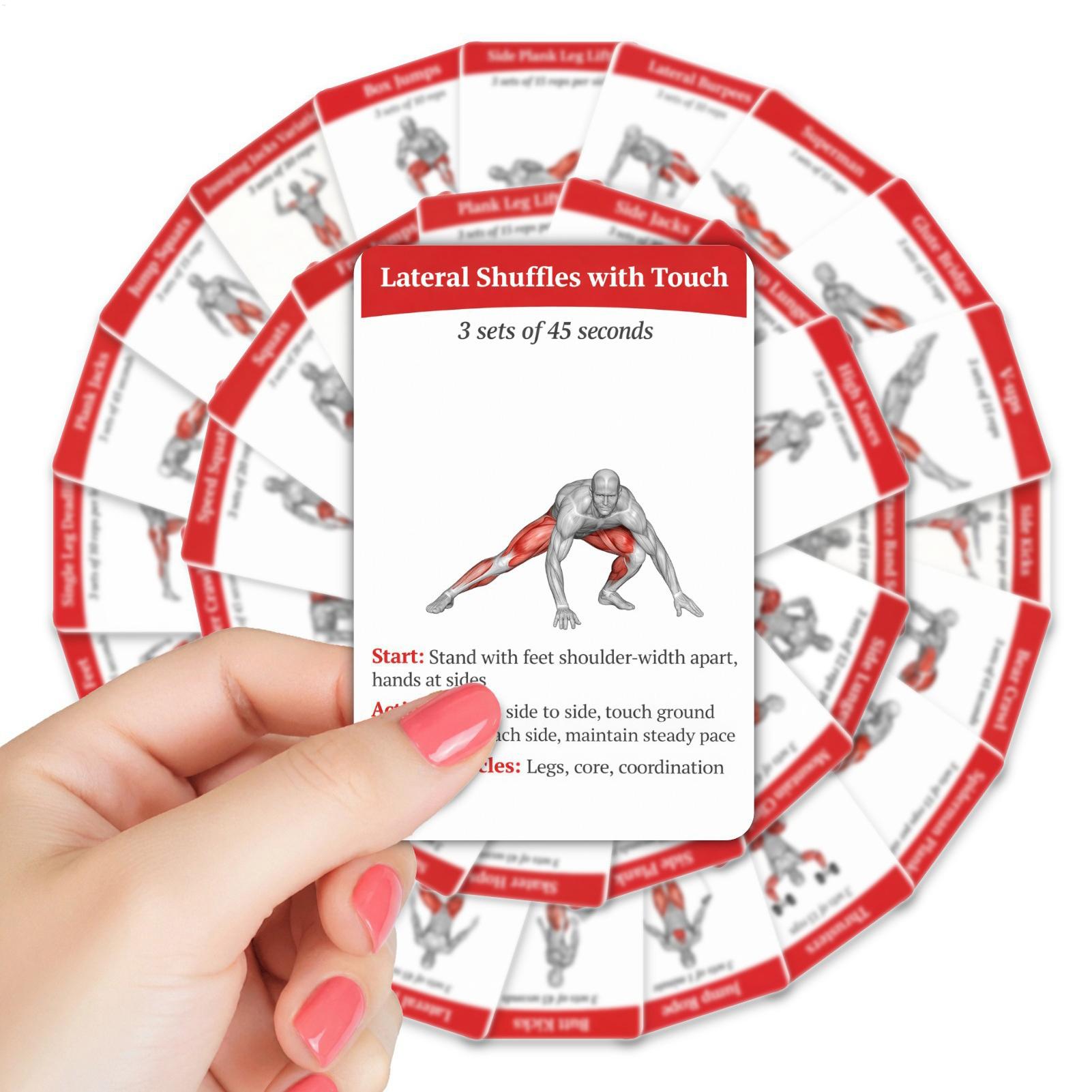 Workout Cards Exercise Deck 36 - Home Gym Guide ulasan dan harga