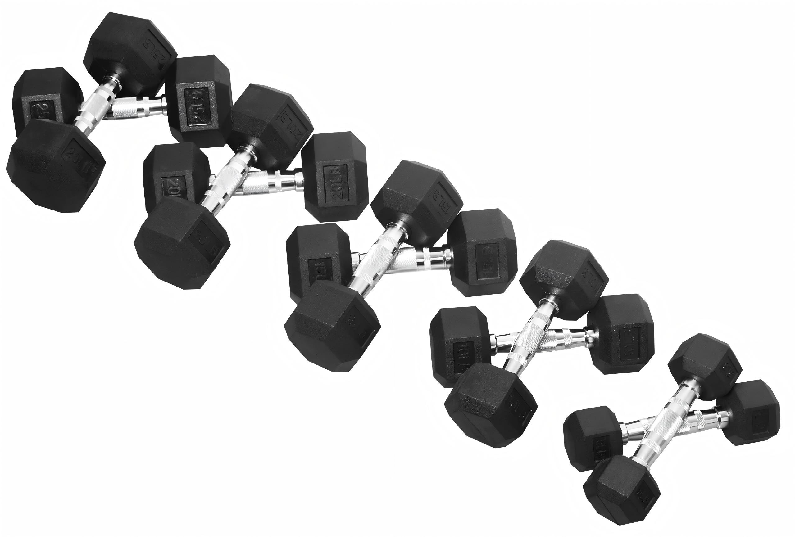 Premium Rubber Coated Hex Dumb - Hex Dumbbell Set ulasan dan harga
