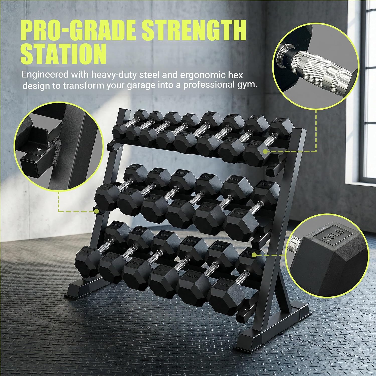 350/450/550 Lbs Hex Dumbbell S - Hex Dumbbell Set ulasan dan harga