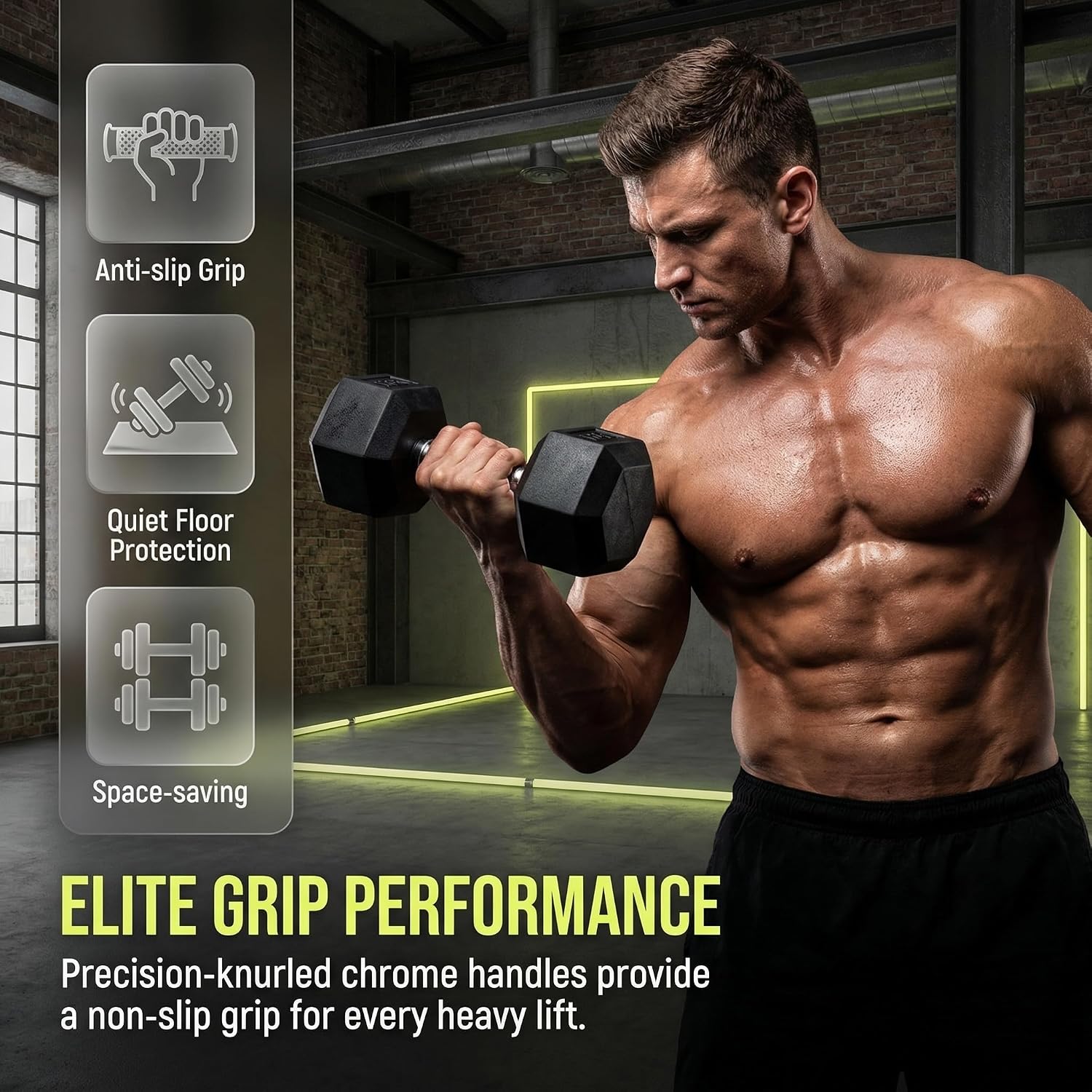 350/450/550 Lbs Hex Dumbbell S - Hex Dumbbell Set ulasan dan harga