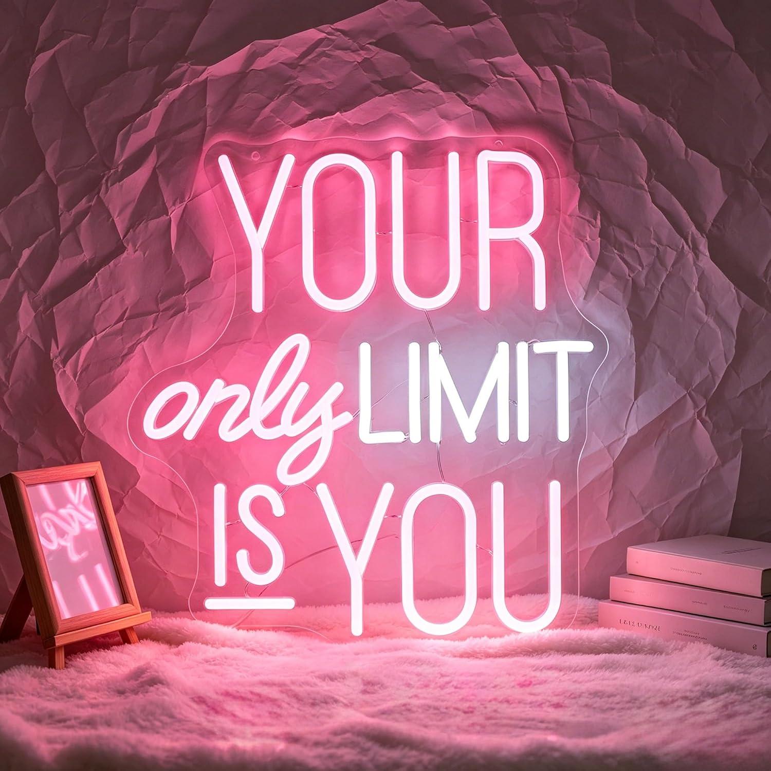 Your Only Limit Is You Neon Si - Home Gym Neon Sign ulasan dan harga