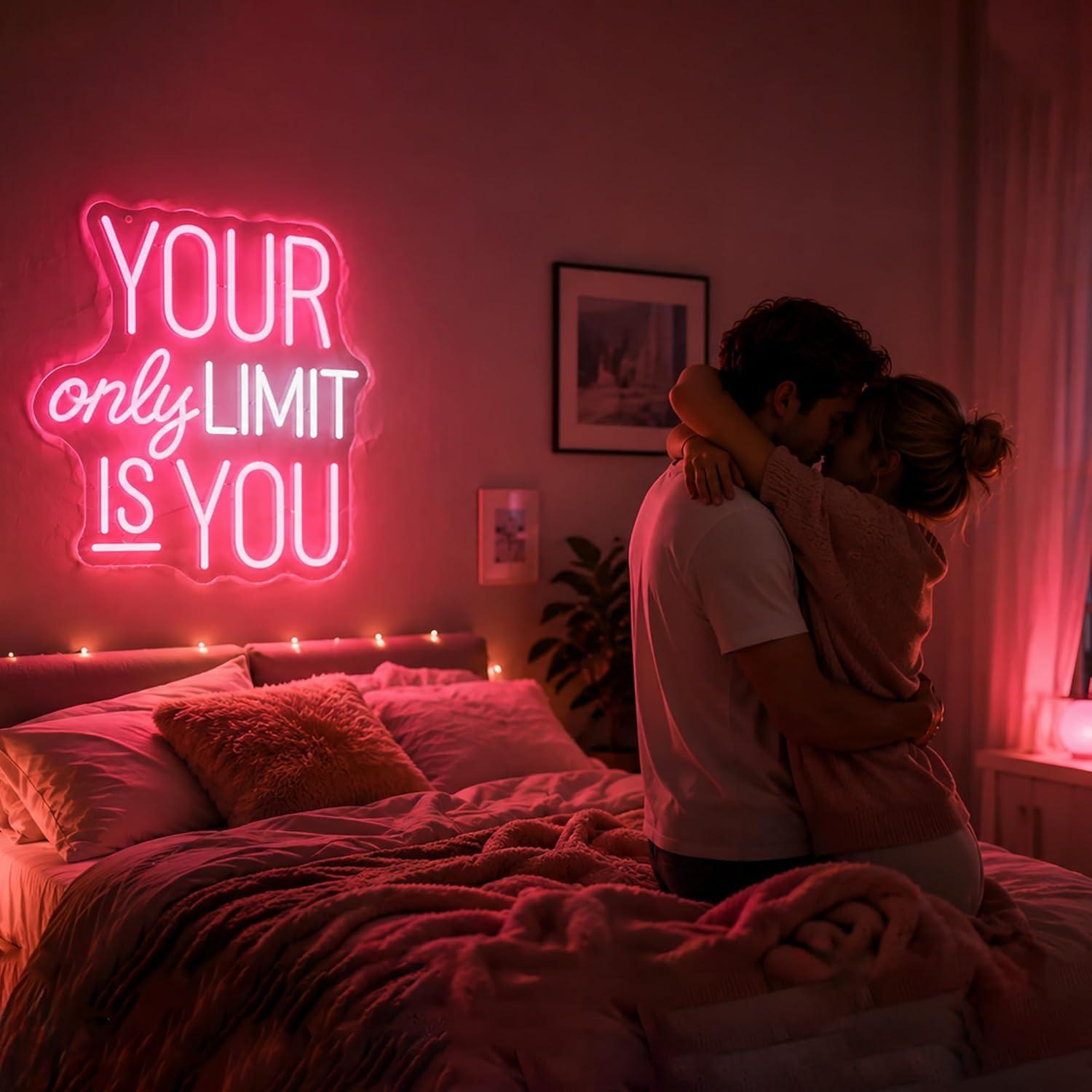 Your Only Limit Is You Neon Si - Home Gym Neon Sign ulasan dan harga