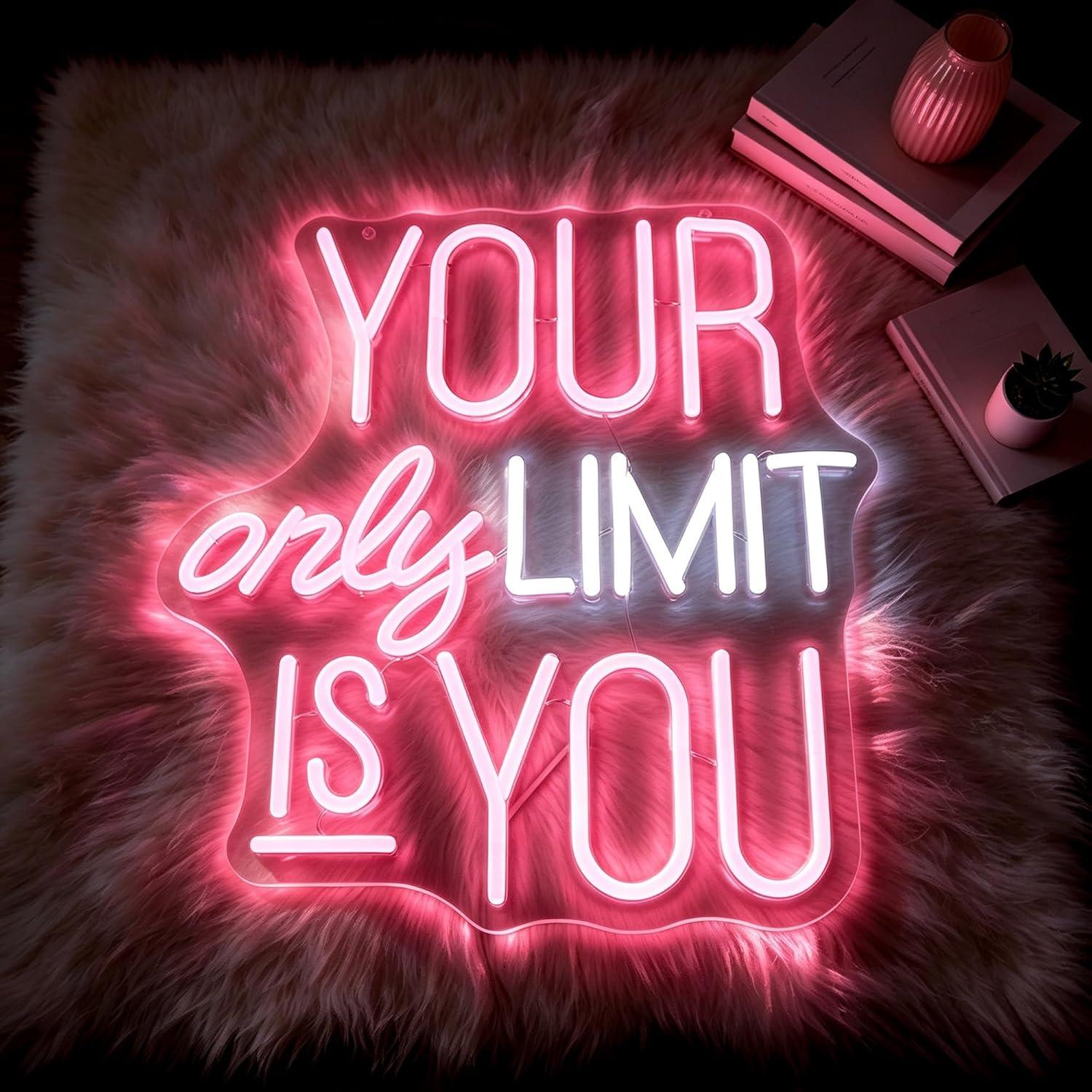 Your Only Limit Is You Neon Si - Home Gym Neon Sign ulasan dan harga