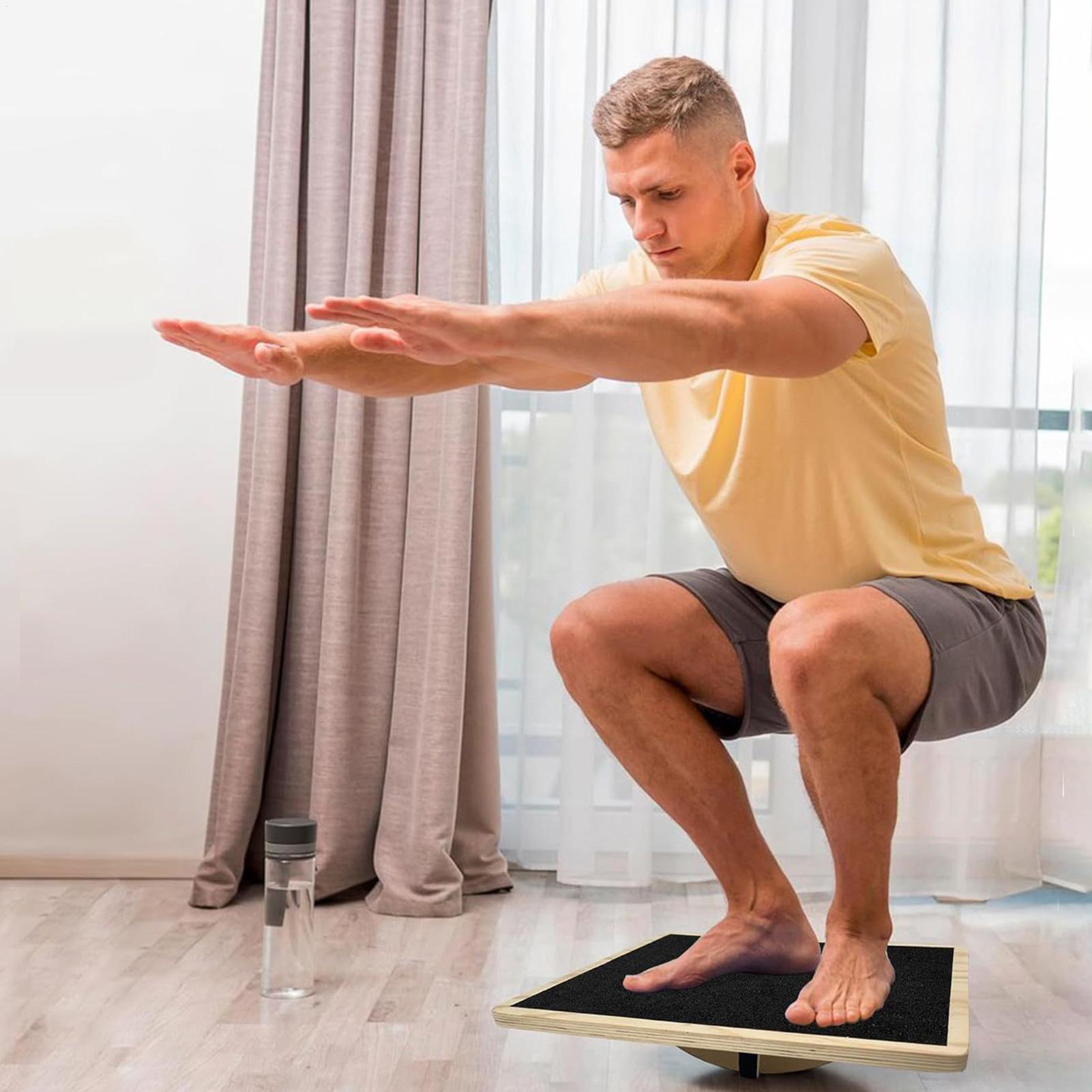 Wood Wobble Board Wood Non-Sli - Home Gym Room ulasan dan harga