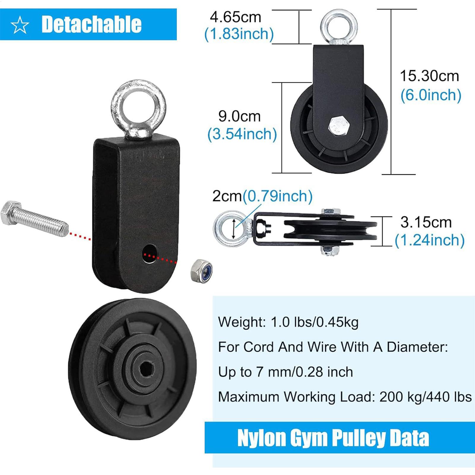 Gym Pulley Wheel Heavy Duty St - Home Gym Cable Pulley System ulasan dan harga