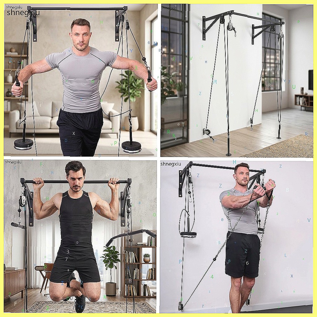 Wall Mounted DIY Fitness Pulle - Home Gym Cable Pulley System ulasan dan harga