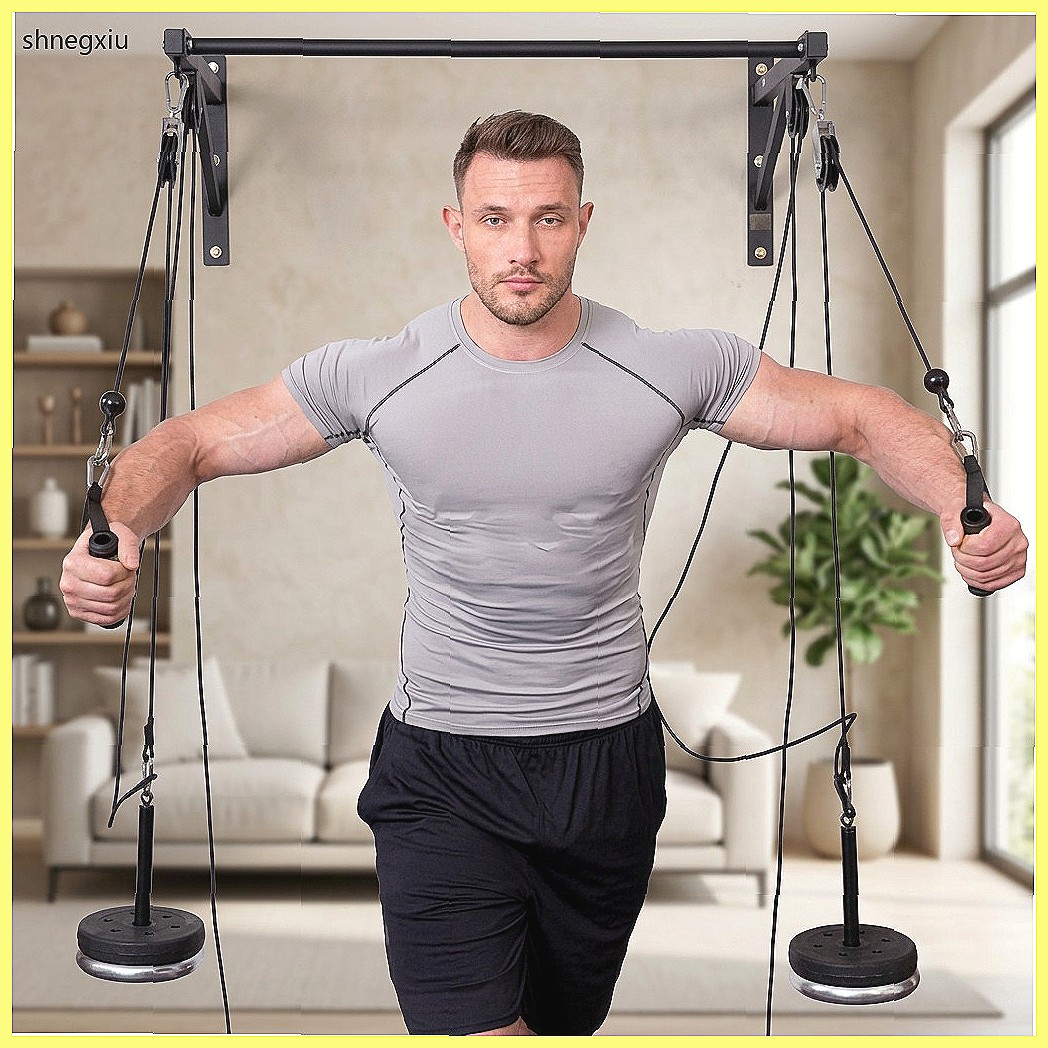 Wall Mounted DIY Fitness Pulle - Home Gym Cable Pulley System ulasan dan harga