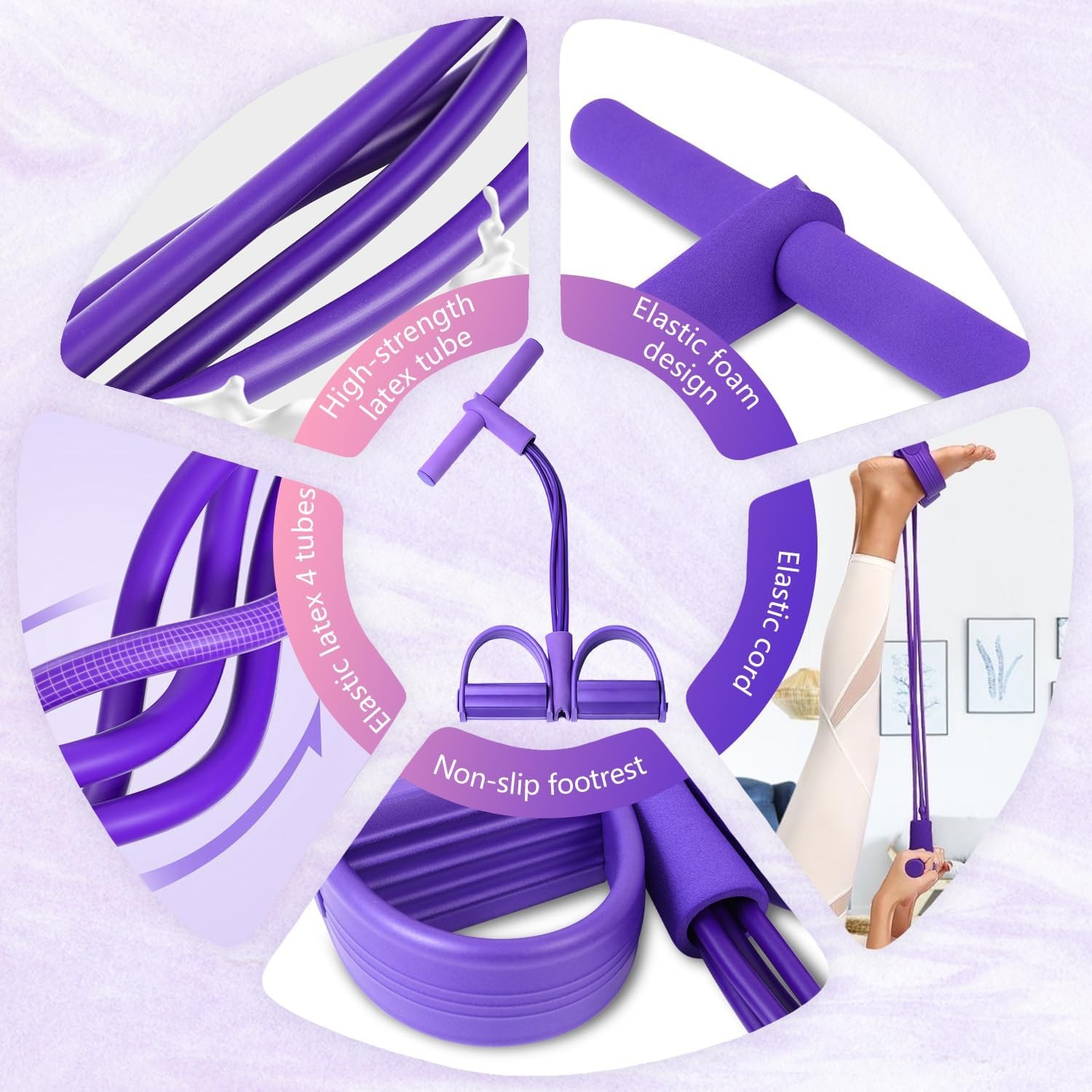 4-Tube Pedal Resistance Band M - Home Gym Garden ulasan dan harga