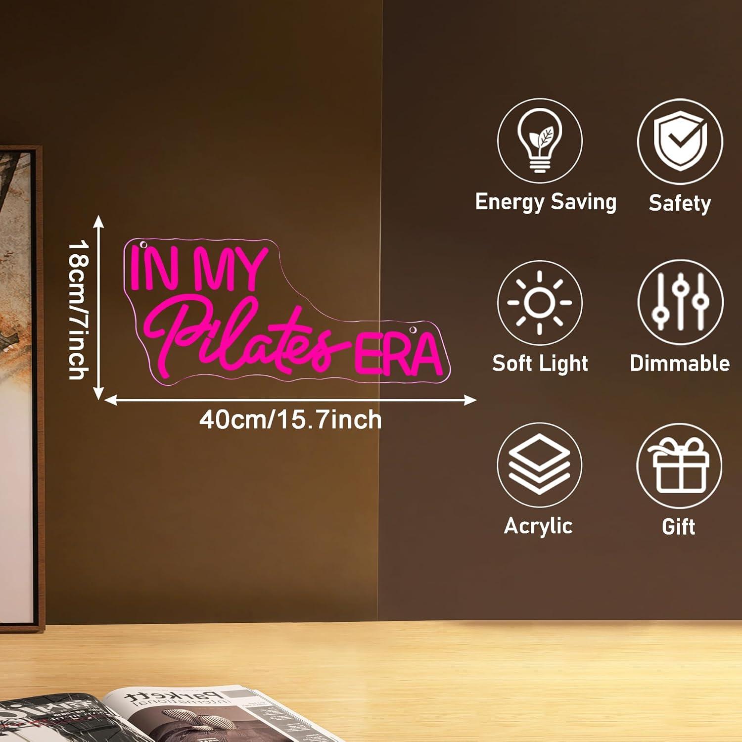 In My Pilates Era Neon Sign Di - Home Gym Neon Sign ulasan dan harga