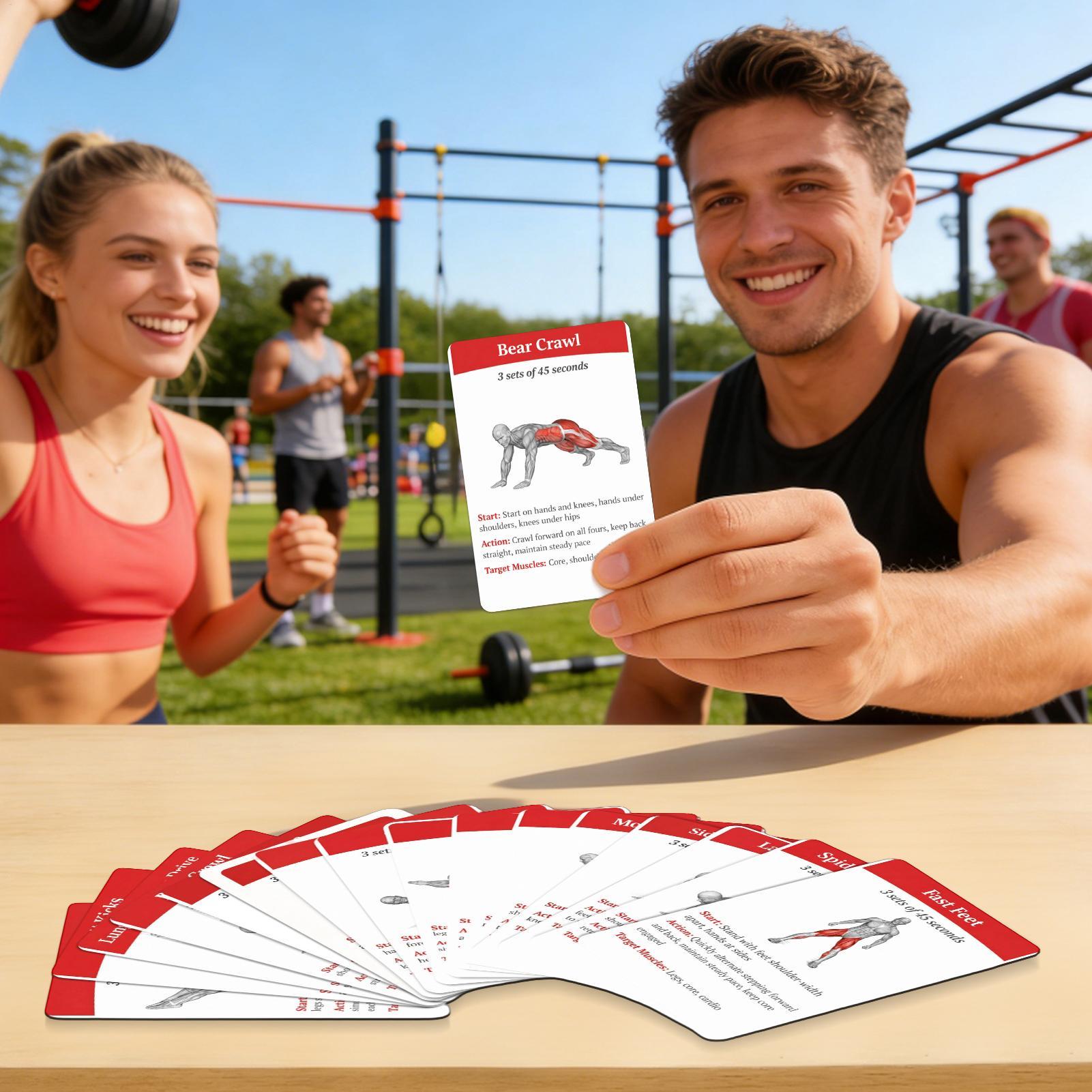 Workout Cards Deck 36 Pieces H - Home Gym Guide ulasan dan harga