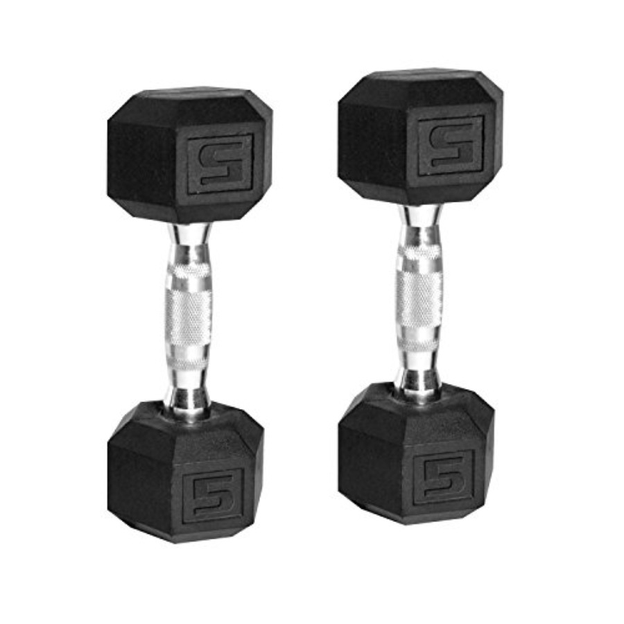 Coated Hex Dumbbell Weight Set - Hex Dumbbell Set ulasan dan harga