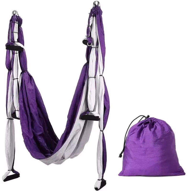 Aerial Yoga Swing with Long St - Yoga Trapeze Swing ulasan dan harga