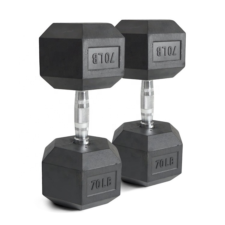 70lb Rubber Hex Dumbbell Set C - Hex Dumbbell Set ulasan dan harga