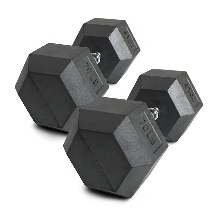 70lb Rubber Hex Dumbbell Set C - Hex Dumbbell Set ulasan dan harga
