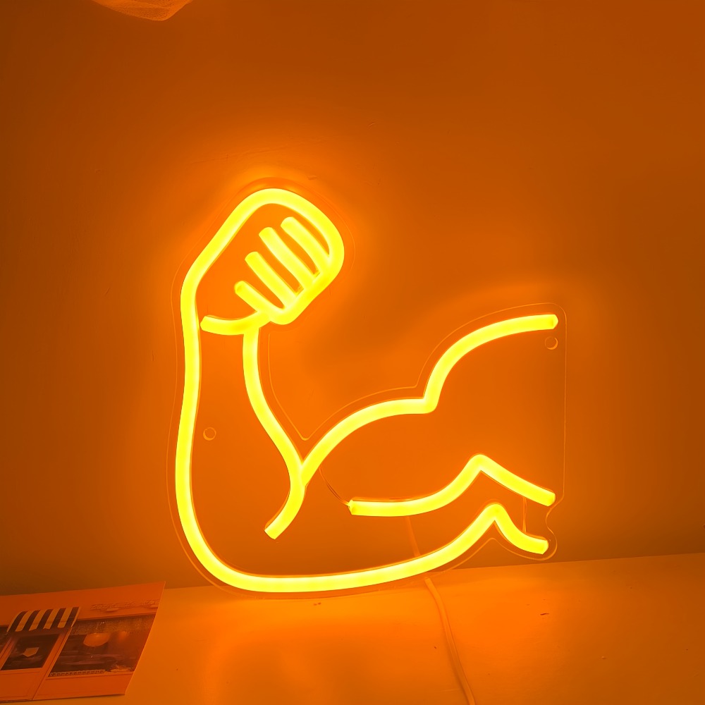 Fitness Motivation Light - Mus - Home Gym Neon Sign ulasan dan harga