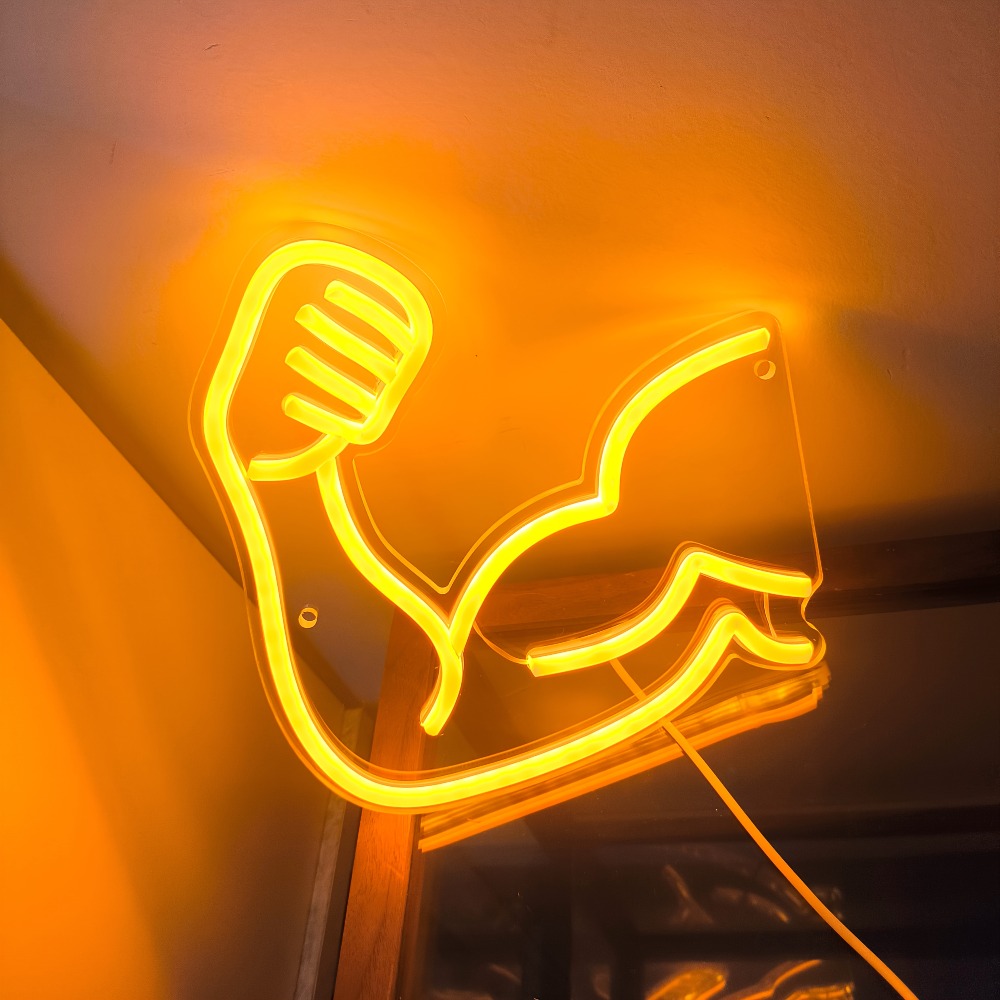 Fitness Motivation Light - Mus - Home Gym Neon Sign ulasan dan harga