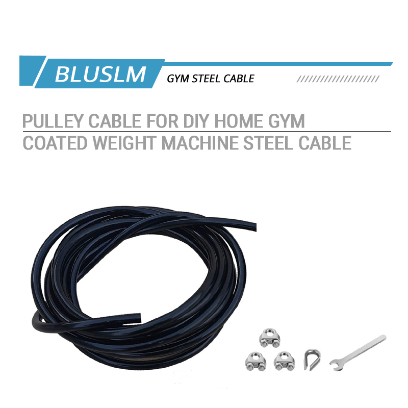 5mm TPU Coated Steel Replaceme - Home Gym Cable Pulley System ulasan dan harga
