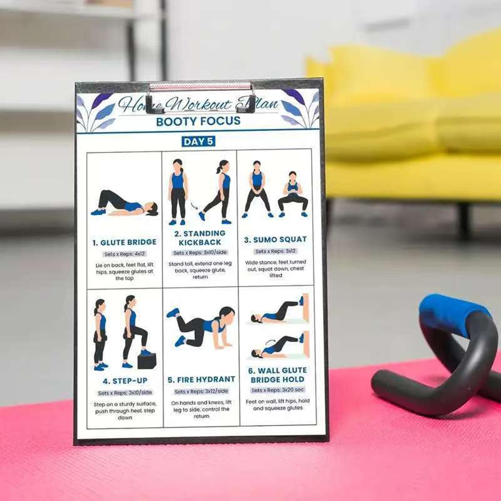 Exercise Posters 6 Pieces Full - Home Gym Guide ulasan dan harga