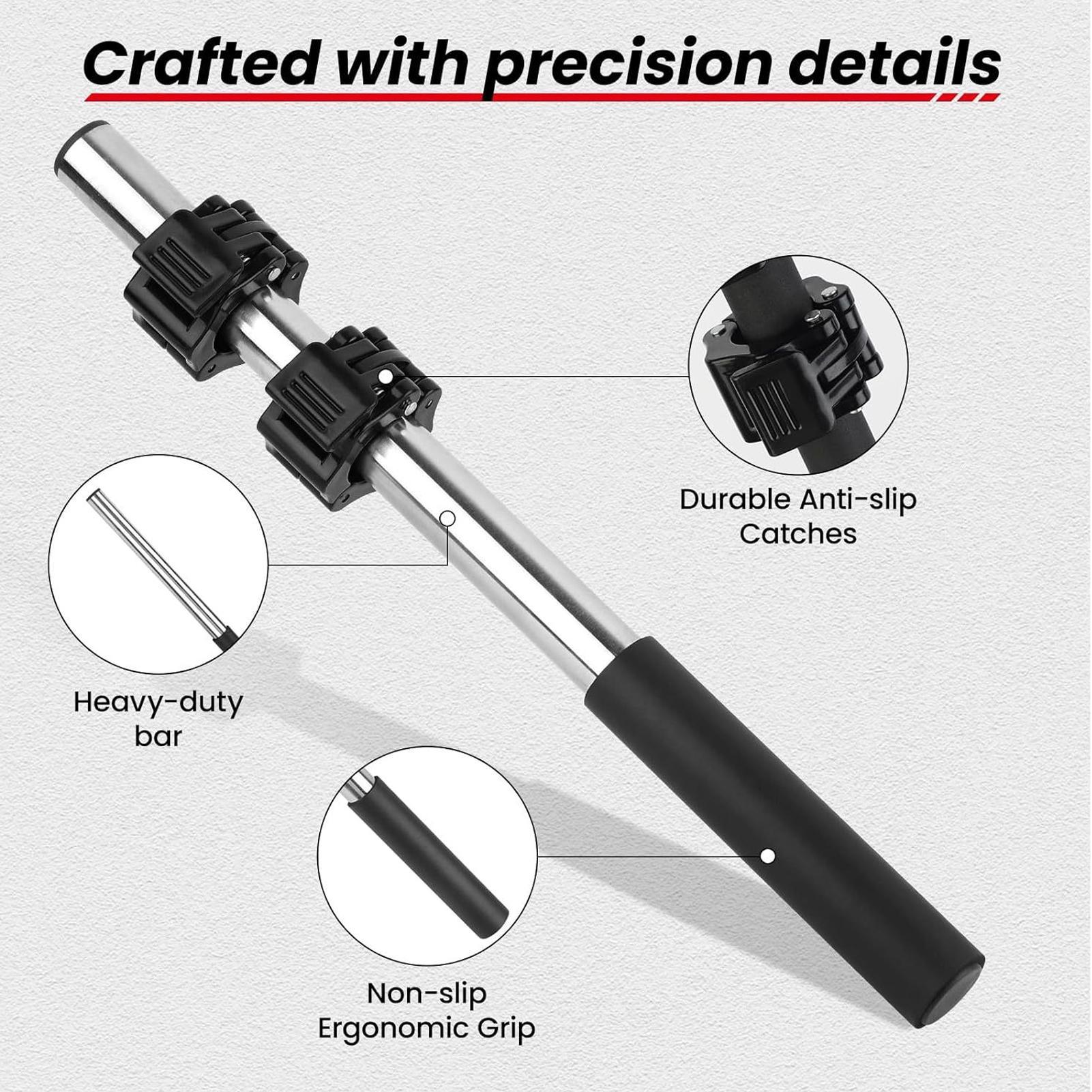 Dumbbell Handles Wrist Bar Wor - Home Gym Daily Routine ulasan dan harga