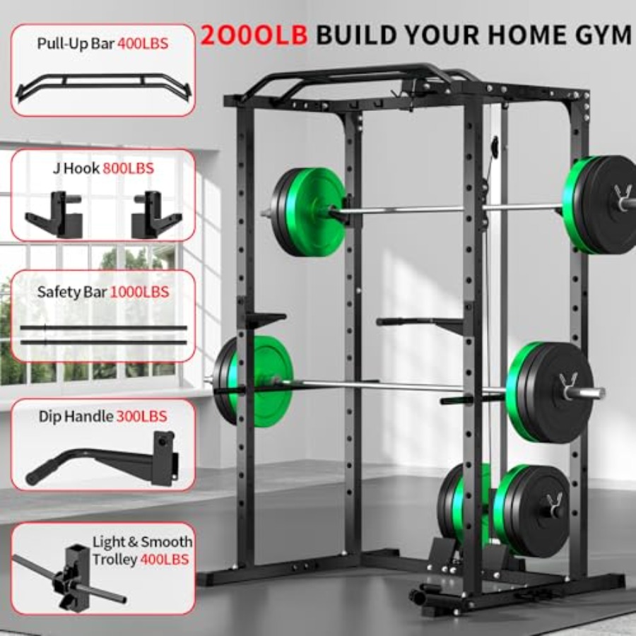 Home gym power rack with LAT p - Home Gym Multifunctional ulasan dan harga