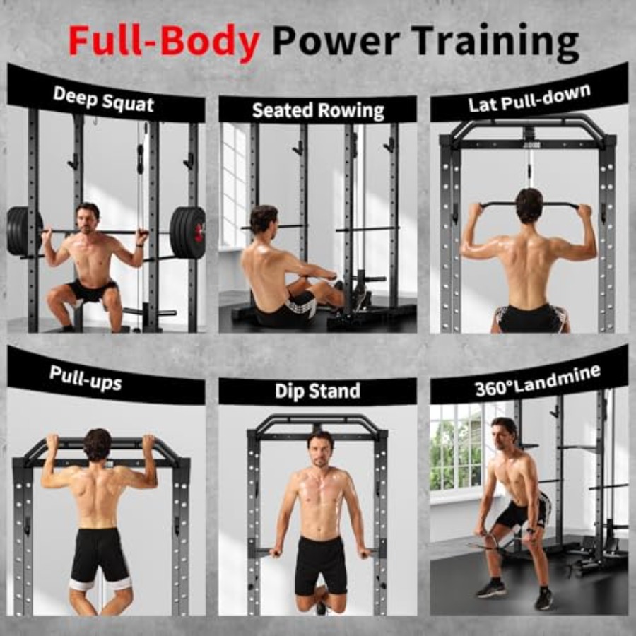 Home gym power rack with LAT p - Home Gym Multifunctional ulasan dan harga