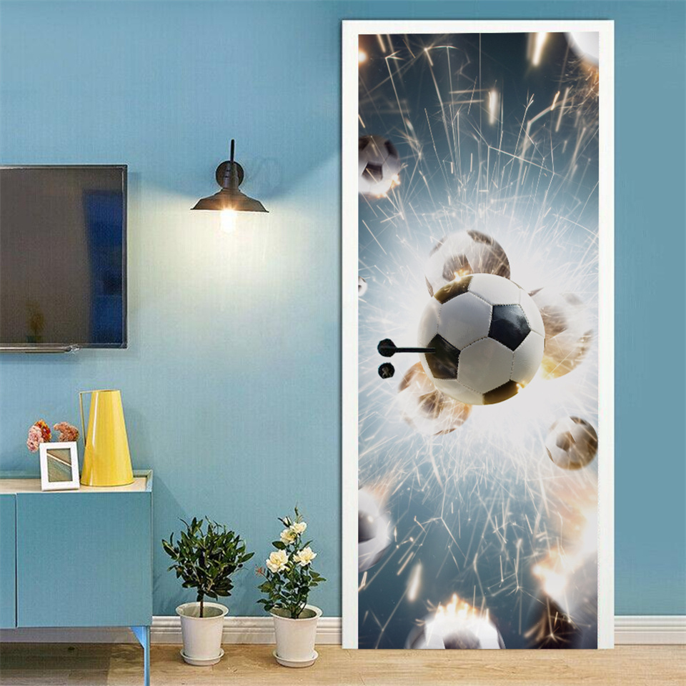 Football Basketball 3D Wallpap - Home Gym Room ulasan dan harga