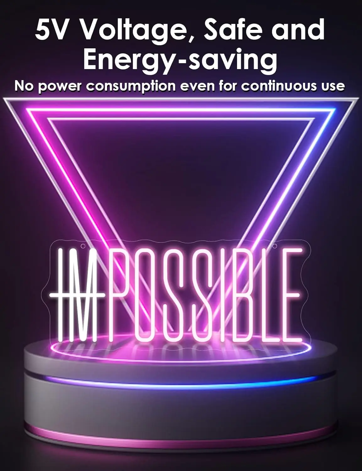 I'm Possible Neon Sign Party D - Home Gym Neon Sign ulasan dan harga