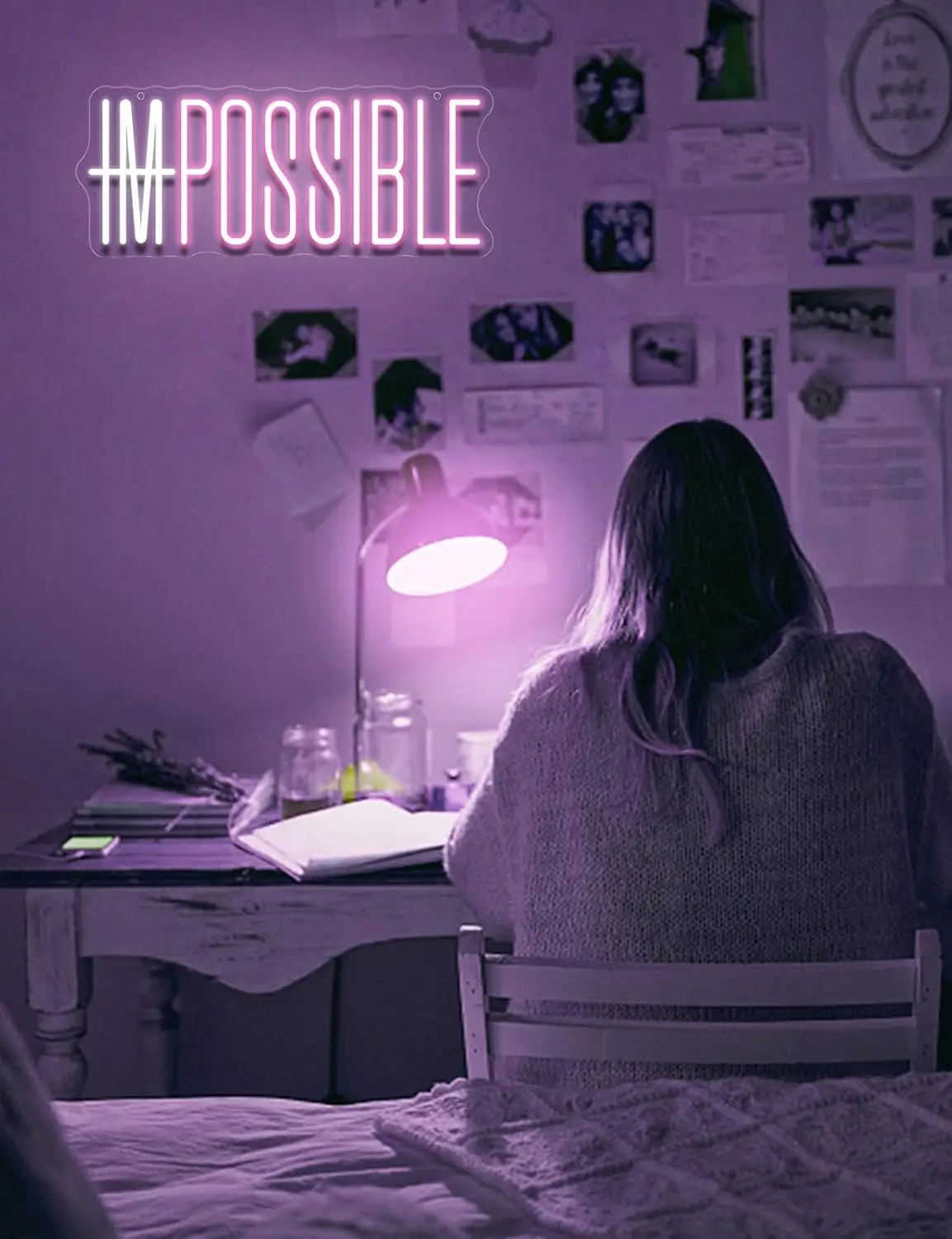 I'm Possible Neon Sign Party D - Home Gym Neon Sign ulasan dan harga