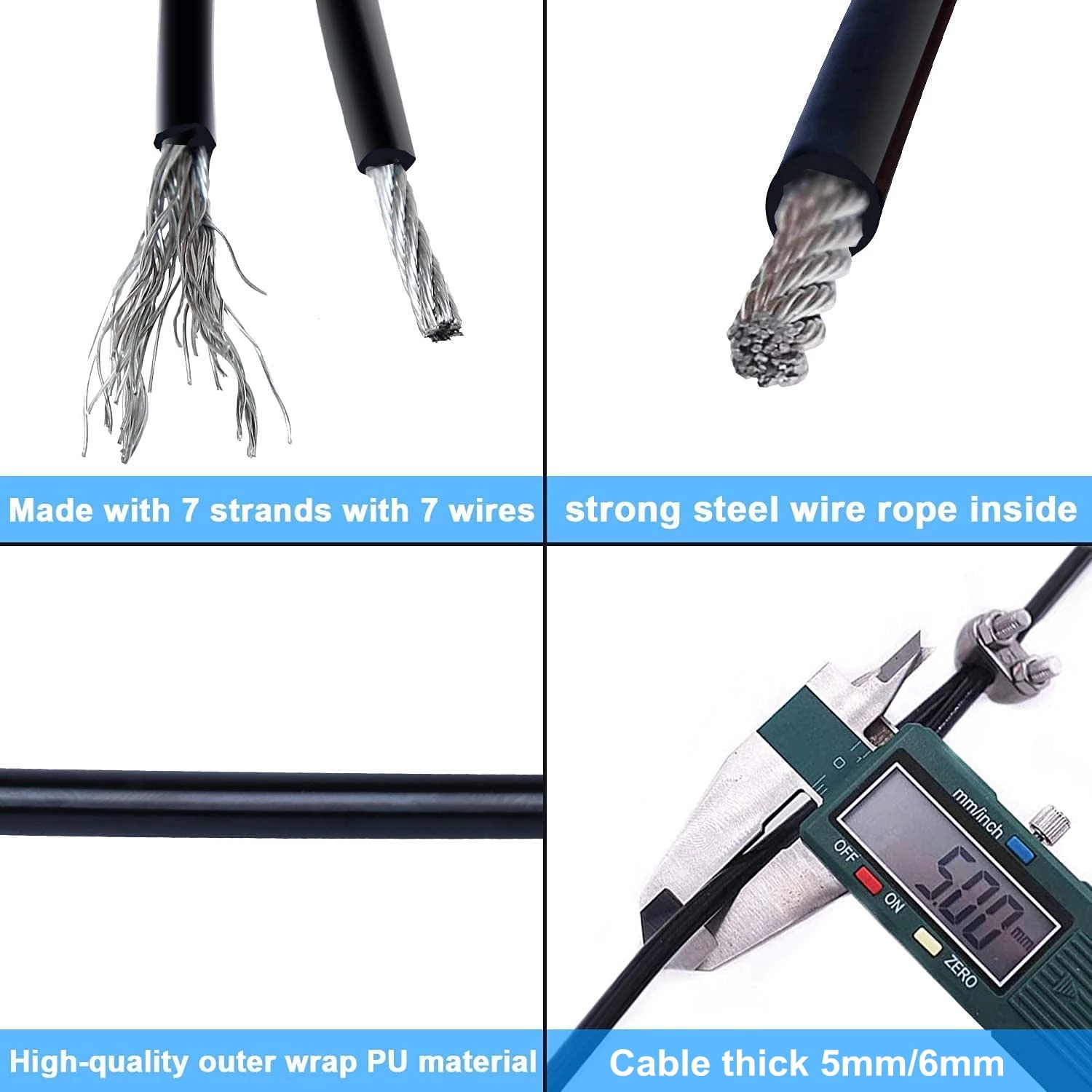 100Meters 4/5/6mm Thick Home W - Home Gym Cable Pulley System ulasan dan harga