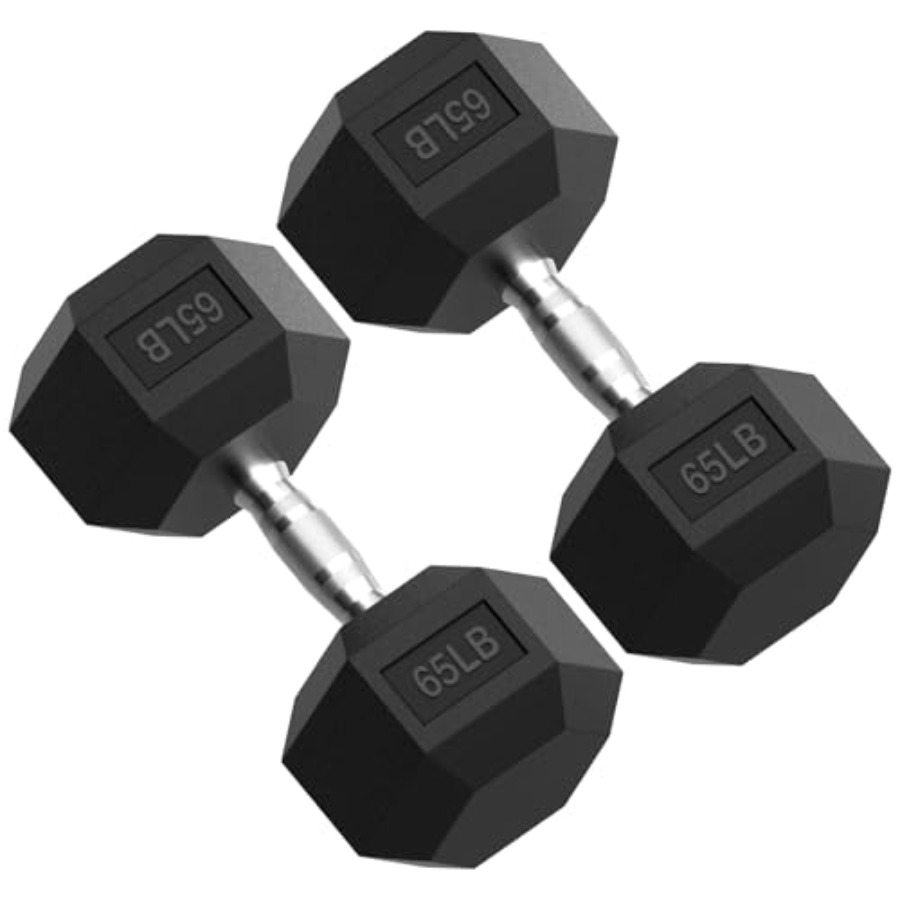 HEX Dumbbell Set 2.5-125lb Rub - Hex Dumbbell Set ulasan dan harga