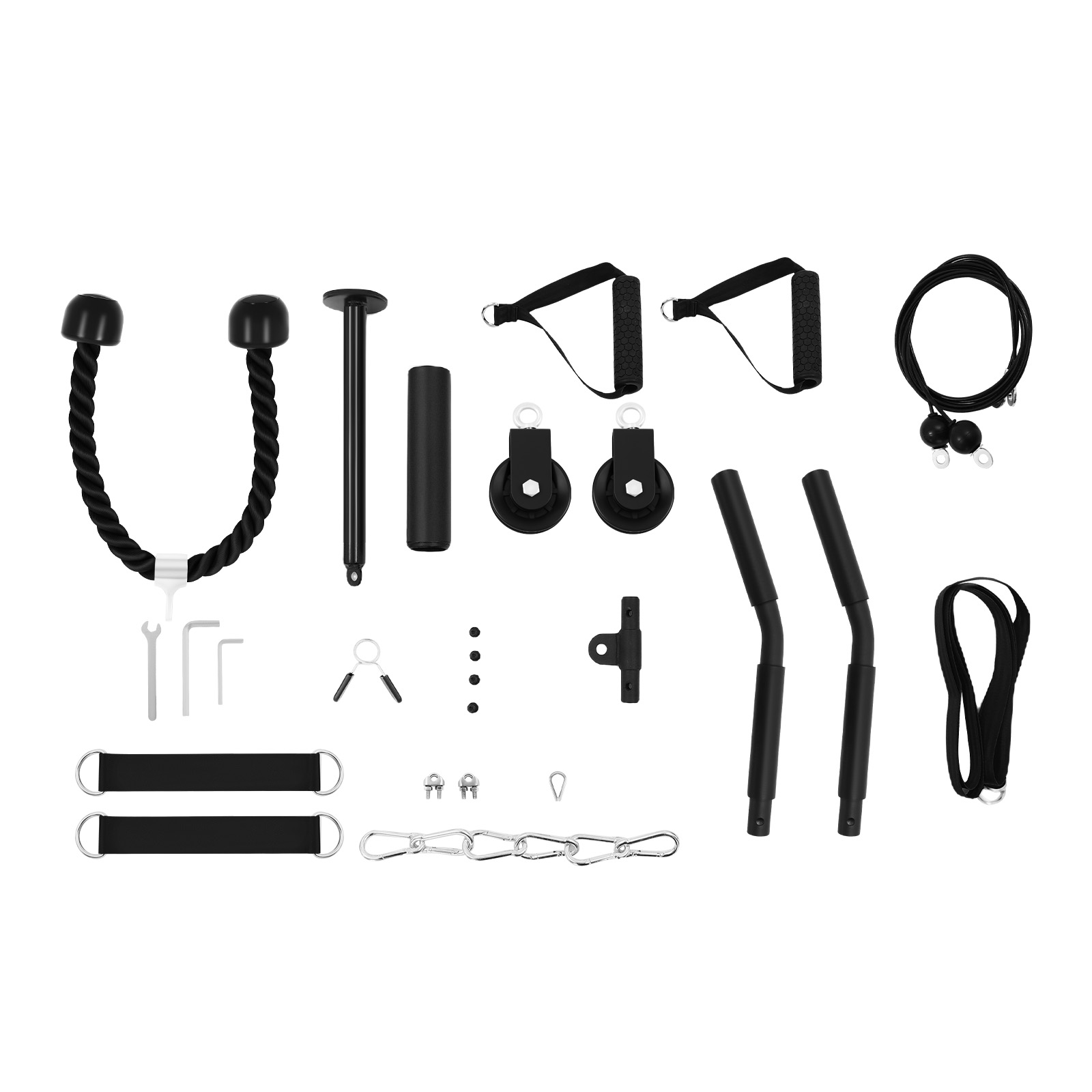 120kg Cable Pull Fitness Syste - Home Gym Cable Pulley System ulasan dan harga