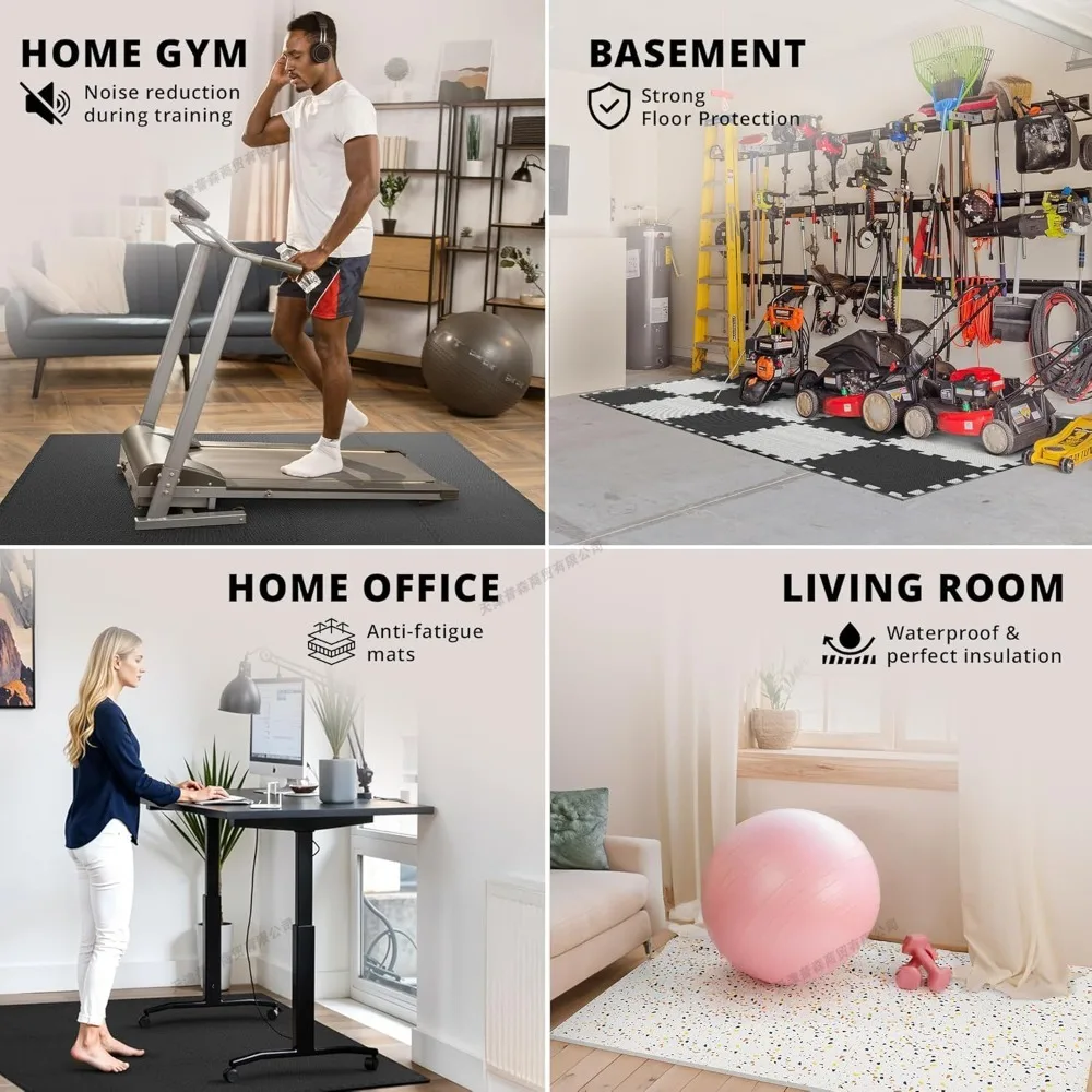 10Pcs Interlocking Foam Exerci - Home Gym Room ulasan dan harga