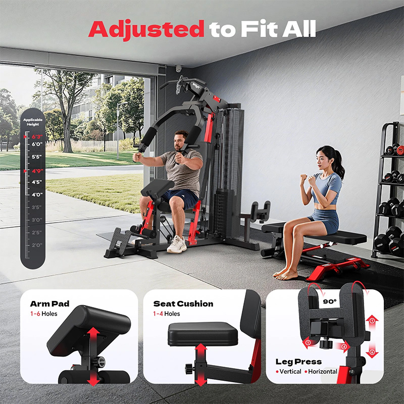 Pooboo Home Gym Workout Equipm - Home Gym Full Setup ulasan dan harga
