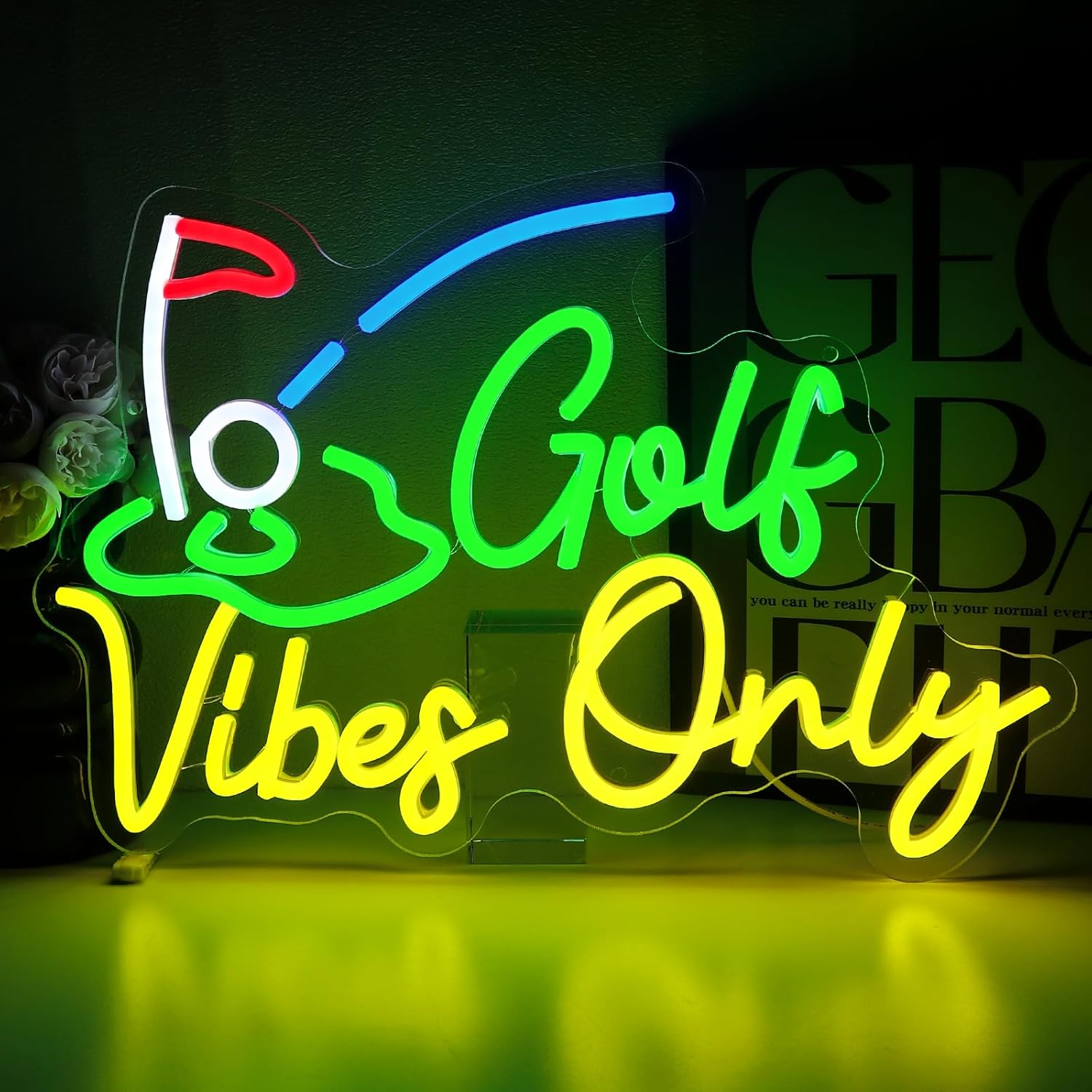 Golf Vibes Only Neon Sign – US - Home Gym Vibes ulasan dan harga