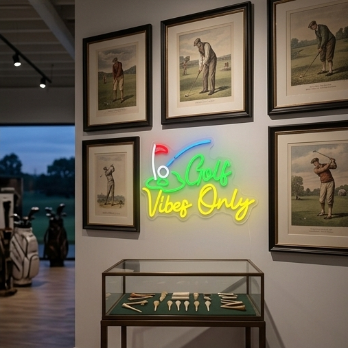 Golf Vibes Only Neon Sign – US - Home Gym Vibes ulasan dan harga