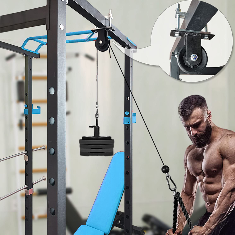 Heavy Duty Pulley System - Adj - Home Gym Cable Pulley System ulasan dan harga