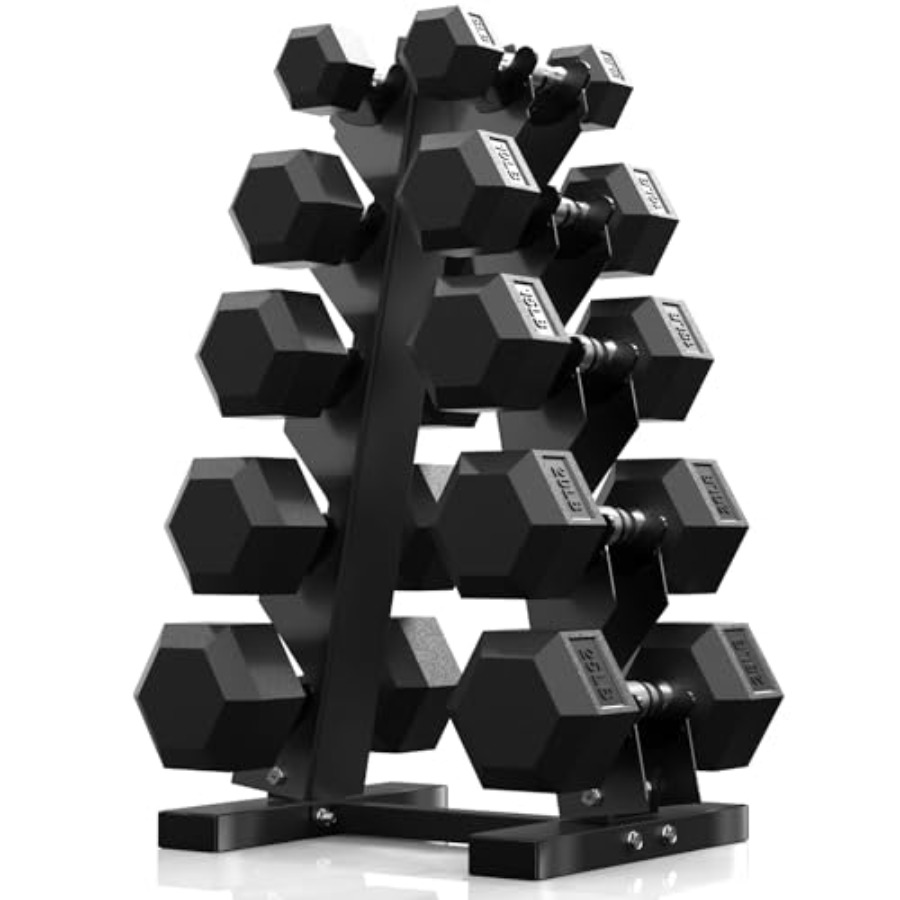 Hex Dumbbell Sets with Rack 60 - Hex Dumbbell Set ulasan dan harga