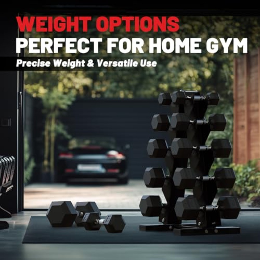 Hex Dumbbell Sets with Rack 60 - Hex Dumbbell Set ulasan dan harga