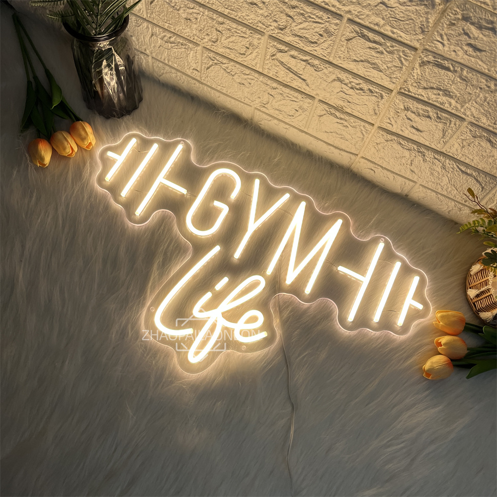 Dumbbell GYM Neon Signs for Wa - Home Gym Neon Sign ulasan dan harga