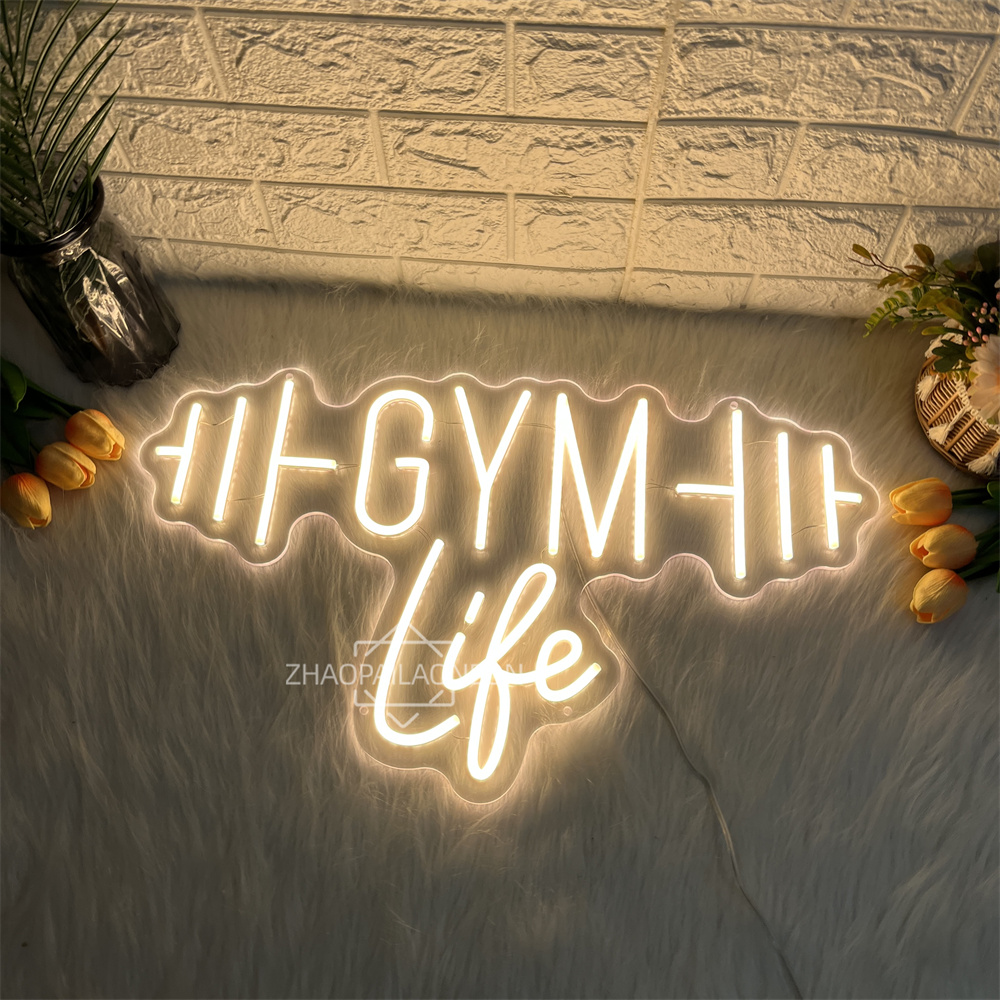 Dumbbell GYM Neon Signs for Wa - Home Gym Neon Sign ulasan dan harga
