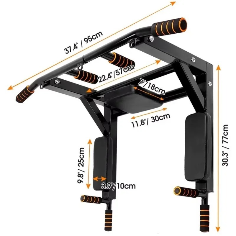 Wall-Mounted Pull-Up Bar for I - Home Gym Multifunctional ulasan dan harga